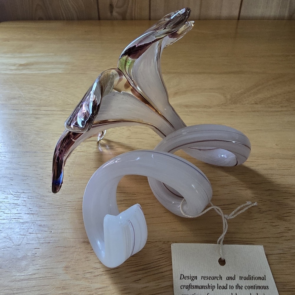 Italian‎ Art Glass Flower Murano-Style Nuova Cristalleria Arzanese - Picture 6 of 12